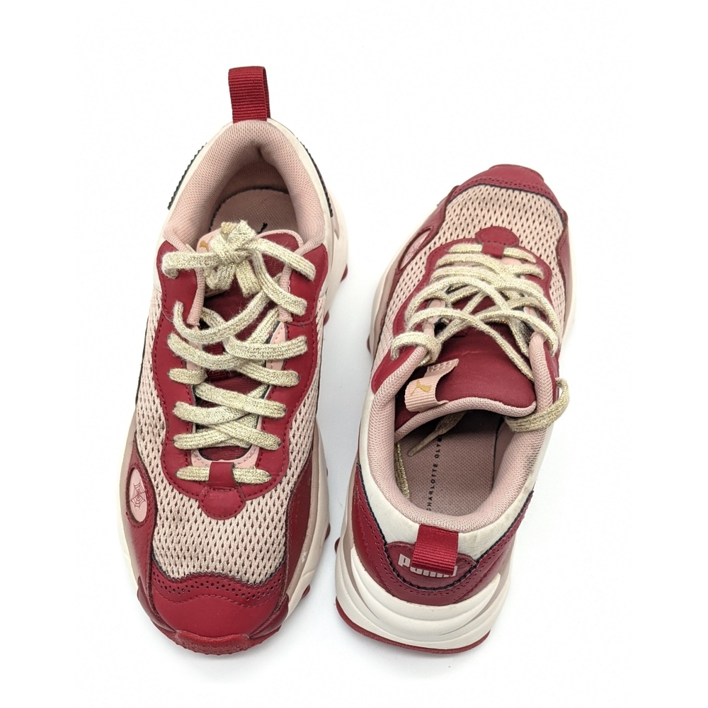 PUMA X CHARLOTTE OLYMPIA Pulsar Sneakers in Red Dahlia-6.5 - Picture 7 of 11